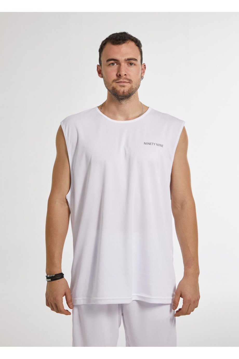 Kolsuz Beyaz Erkek T-Shirt