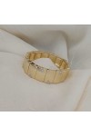 Kadın Bileklik Zirkon Taşlı Lastikli Gold