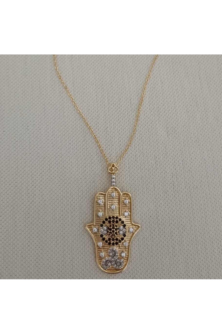 Safir ve Zirkon Taşlı Tasarım Kadın Kolye