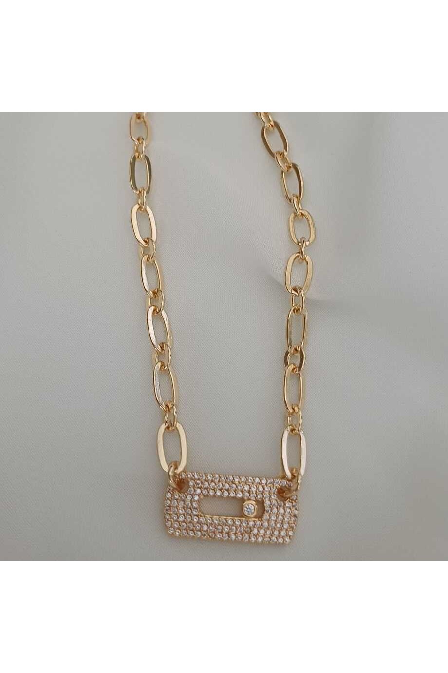 Kadın Kolye Zirkon Taşlı