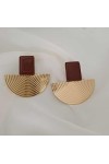 Gold Kadın Küpe Bordo