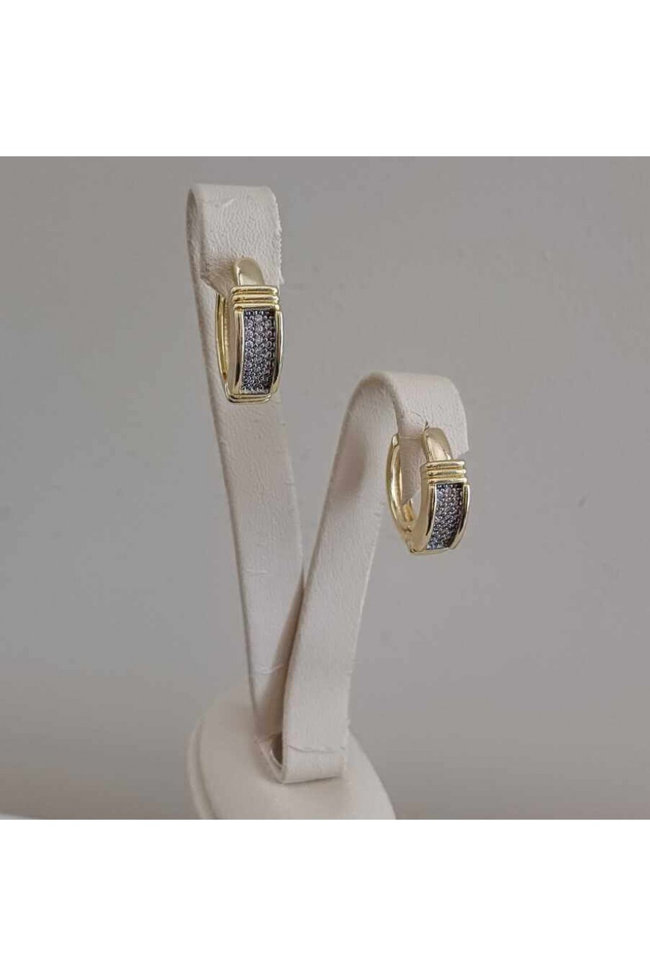 Halka Gold Zirkon Taşlı Kadın Küpe