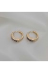 Halka Gold Zirkon Taşlı Kadın Küpe