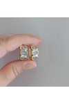 Zirkon Taşlı Gold Kadın Küpe