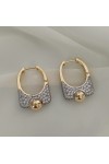 Stil Kadın Küpe Zirkon Taşlı Gold Stil Kadın Küpe Zirkon Taşlı Gold