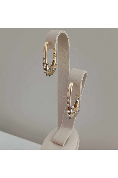 Gold Stil Kadın Küpe