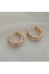 Gold Halka Zirkon Taşlı Kadın Küpe