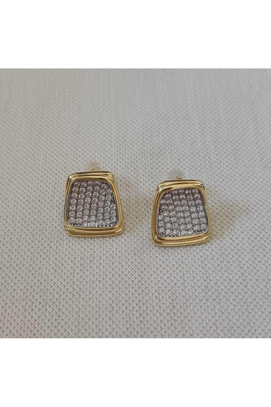 Tasarım Kadın Küpe Zirkon Taşlı