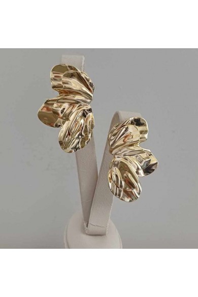 Yaprak Model Gold Kadın Küpe