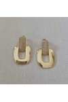 Kadın Küpe Gold Zirkon Taşlı