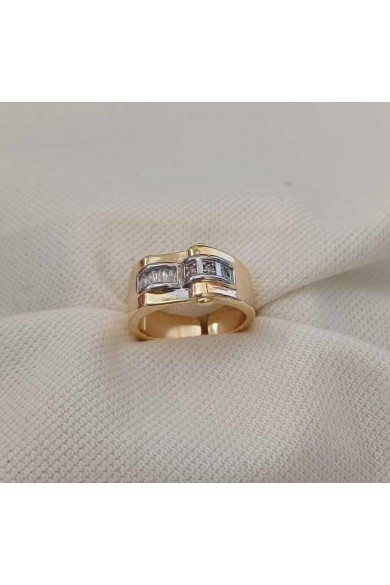 Gold Zirkon Taşlı Kadın Yüzük