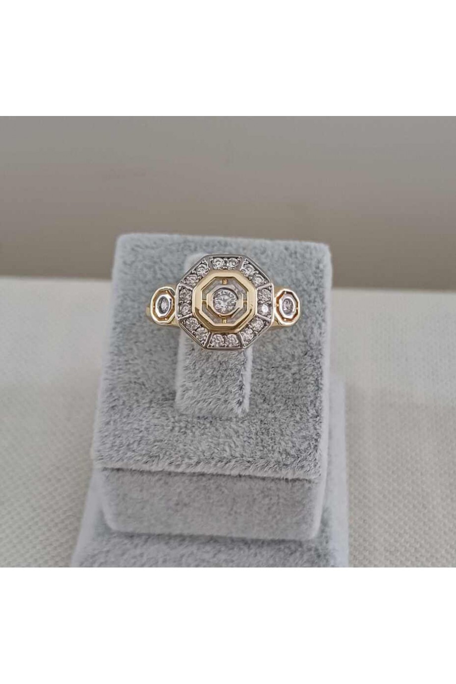 Zirkon Taşlı Gold Kadın Yüzük