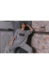 Rahat Kesim Oversize Unisex T-Shirt Gri