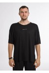 Kadın Erkek Siyah Oversize T-Shirt