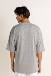 Unisex Oversize T-Shirt Gri